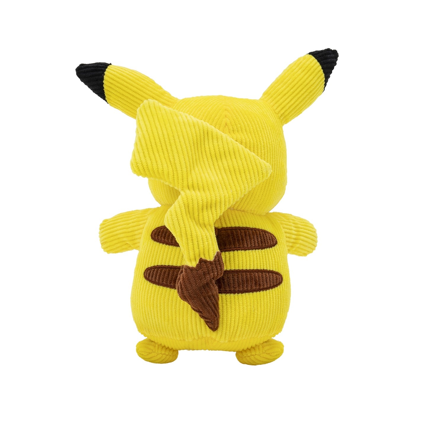 Pokemon Select Corduroy Pikachu 8-Inch Plush - Unique Fabric with Authentic Details