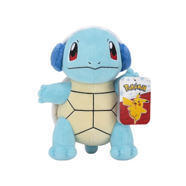 Pokemon Squirtle Seasonal 8-Inch Plush with Ear Muffs