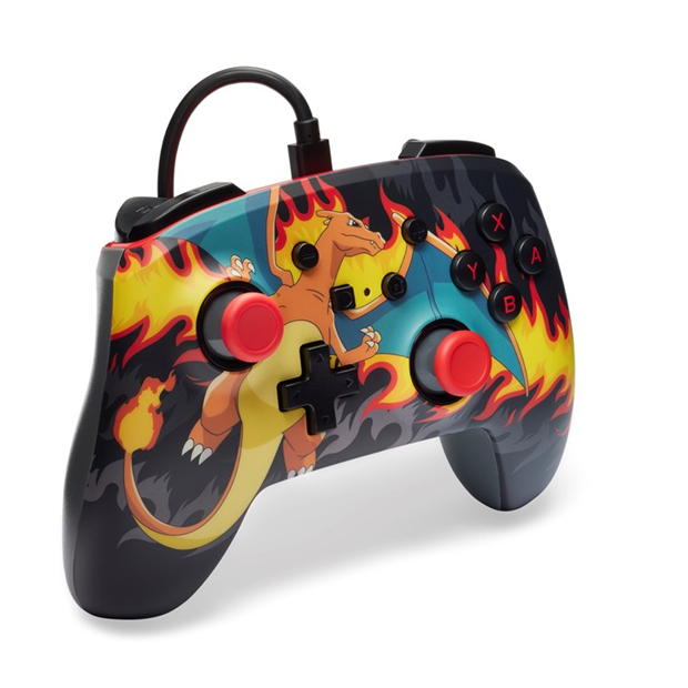 PowerA Enhanced Wired Controller for Nintendo Switch - Charizard Firestorm