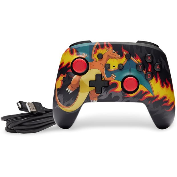 PowerA Enhanced Wired Controller for Nintendo Switch - Charizard Firestorm