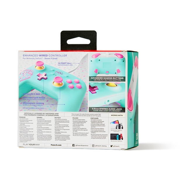 PowerA Enhanced Wired Controller for Nintendo Switch - Pokemon: Sweet Friends