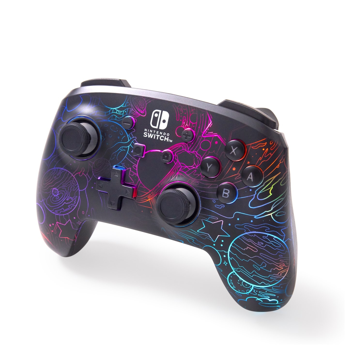 PowerA Enhanced Wireless Controller for Nintendo Switch with Lumectra - Galactic Vortex