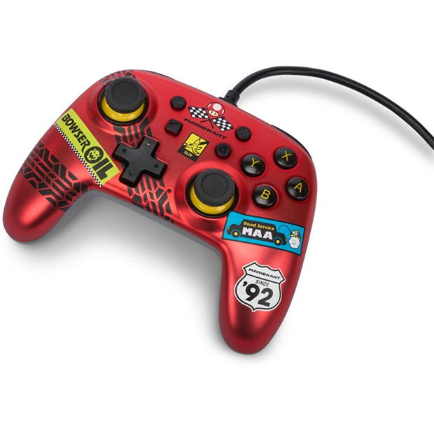 PowerA Nano Wired Controller for Nintendo Switch - Mario Kart: Racer Red