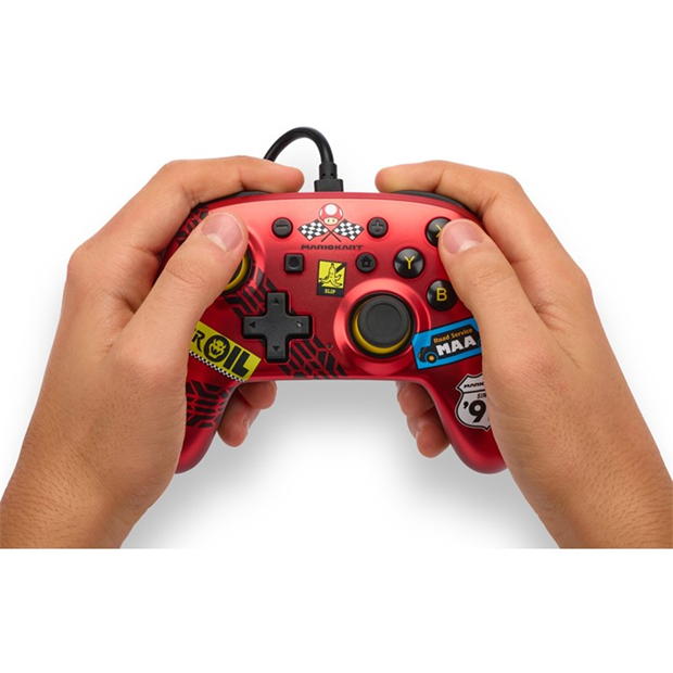 PowerA Nano Wired Controller for Nintendo Switch - Mario Kart: Racer Red