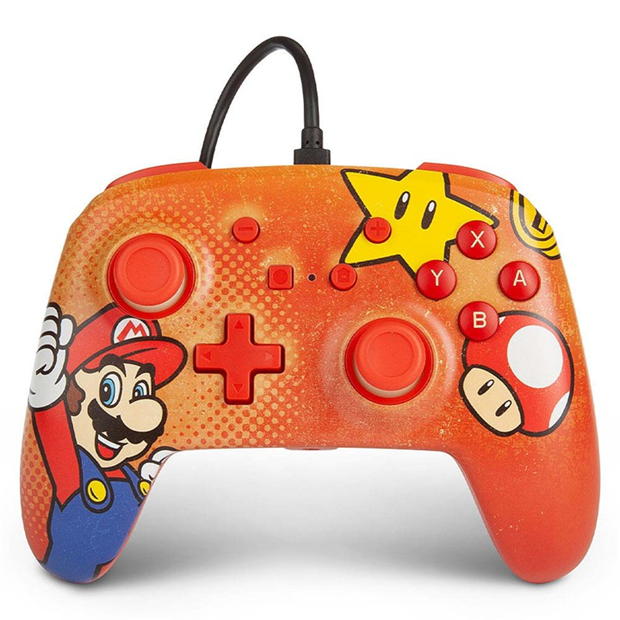 PowerA Switch Enhanced Wired Controller - Mario Vintage