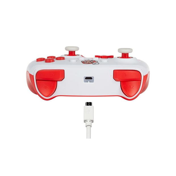 PowerA Switch Enhanced Wired Controller - Mario Red/White