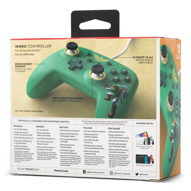 PowerA Wired Controller for Nintendo Switch - Hyrule Defender