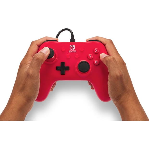 PowerA Wired Controller for Nintendo Switch - Raspberry Red