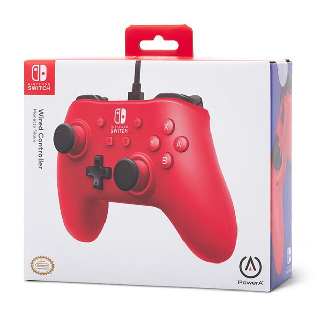 PowerA Wired Controller for Nintendo Switch - Raspberry Red