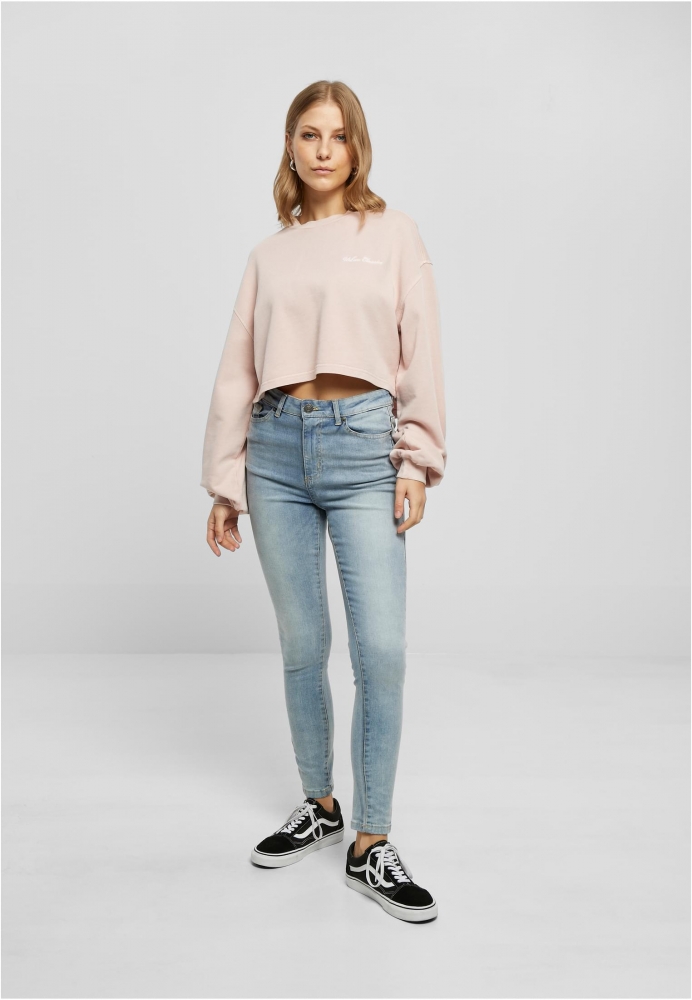 Cropped Small Embroidery Terry Crewneck dama Urban Classics