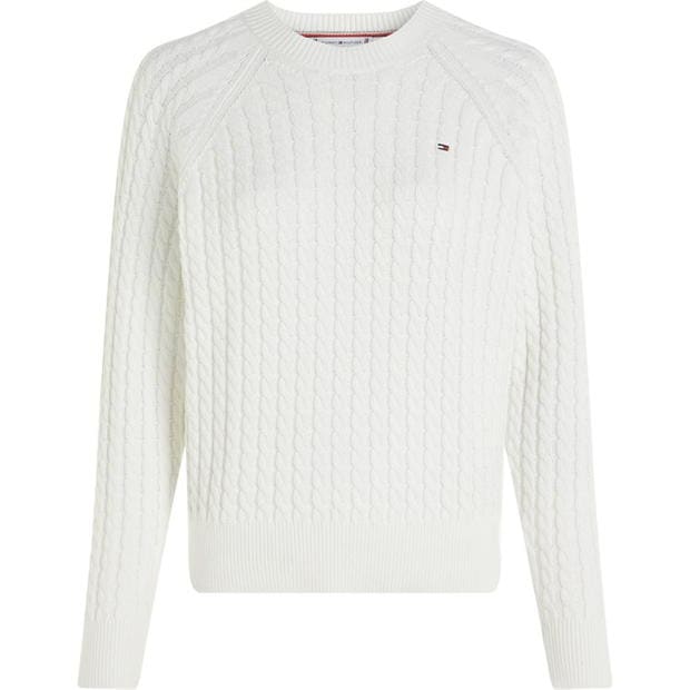 Bluza trening Tommy Hilfiger Cable knit crew neck