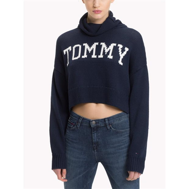 Blug Bluza trening Tommy Tommy Cropped Tommy Jeans