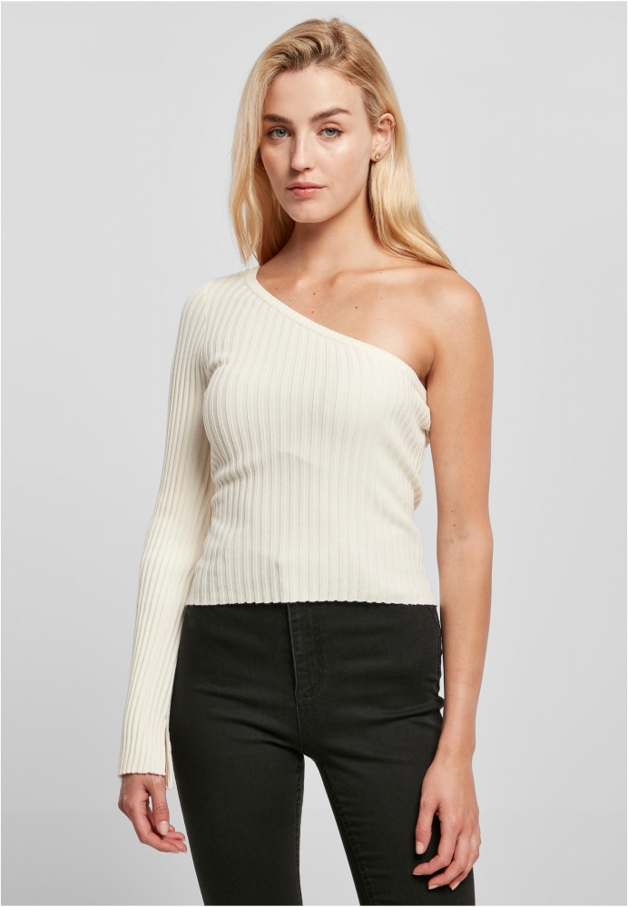 Bluza trening Short Rib Knit One Sleeve dama Urban Classics