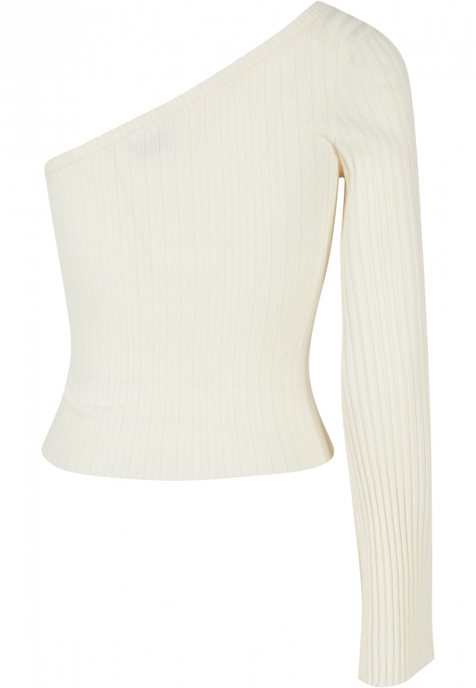 Bluza trening Short Rib Knit One Sleeve dama Urban Classics