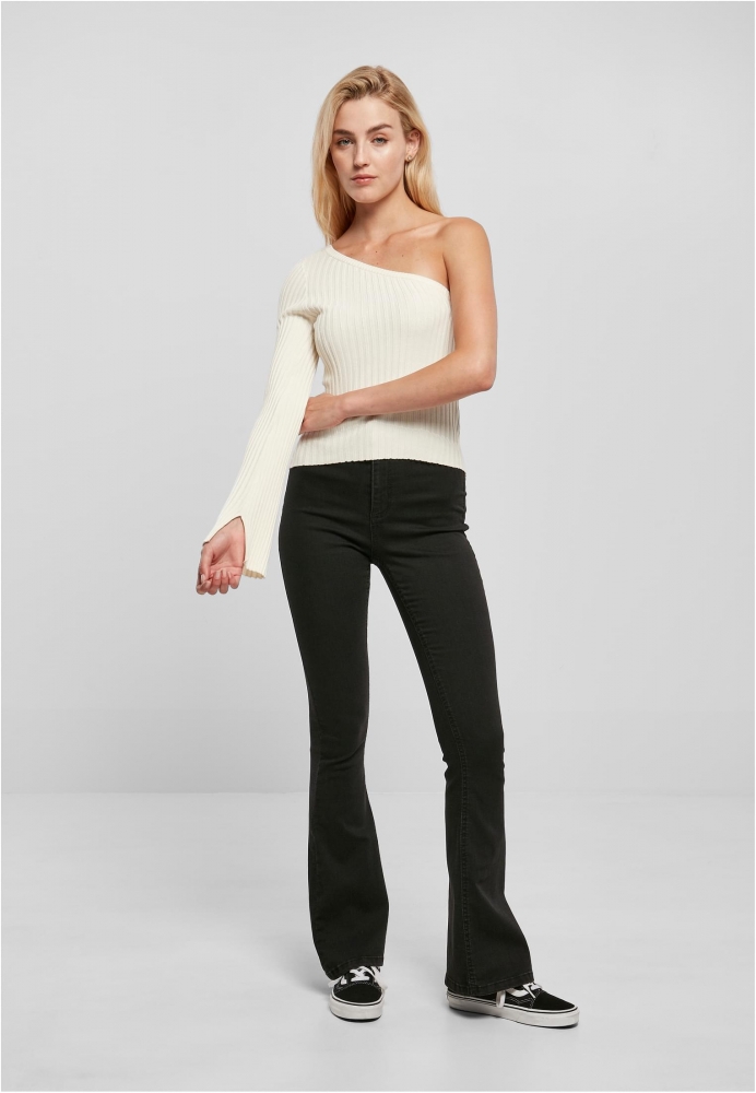 Bluza trening Short Rib Knit One Sleeve dama Urban Classics