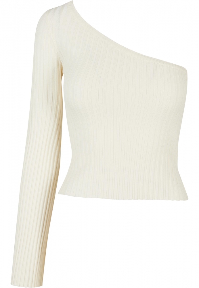 Bluza trening Short Rib Knit One Sleeve dama Urban Classics