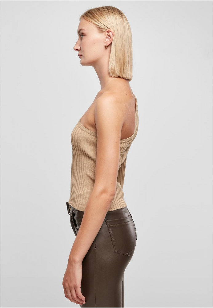 Bluza trening Short Rib Knit One Sleeve dama Urban Classics