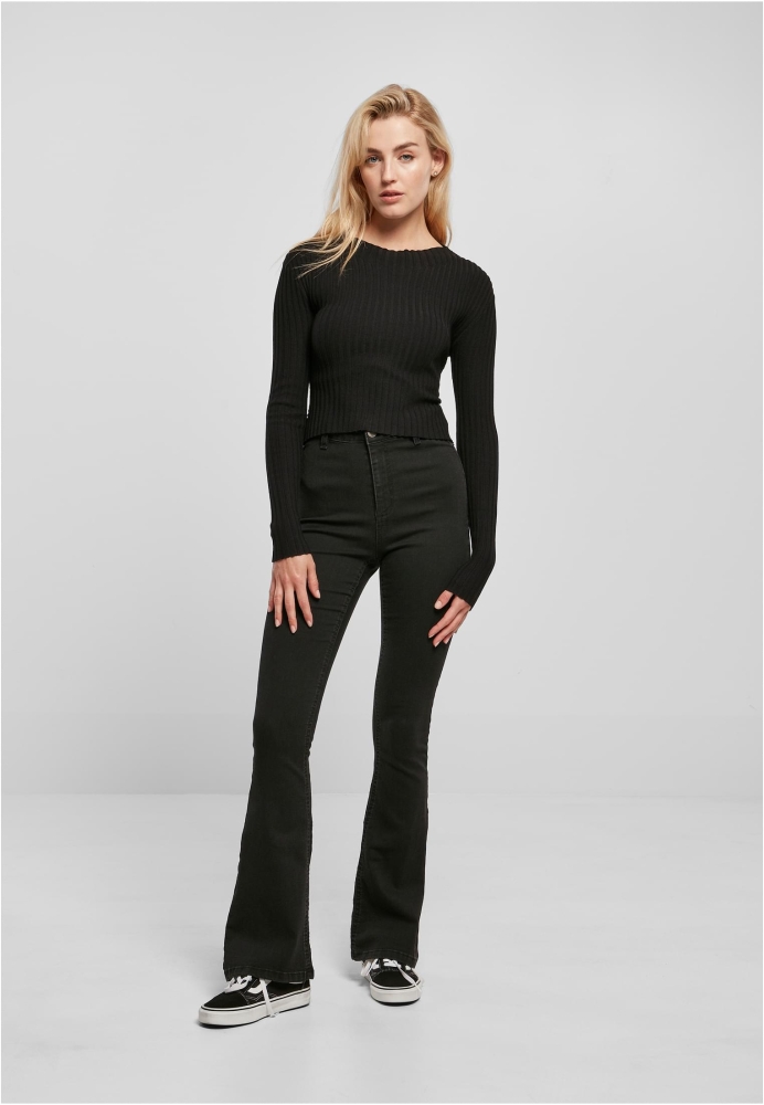 Bluza trening Cropped Rib Knit Twisted Back dama Urban Classics