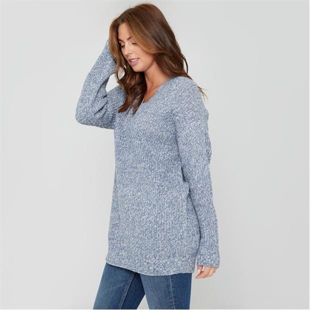 Be You You Cosy V Neck Stretch Jumper Ld00