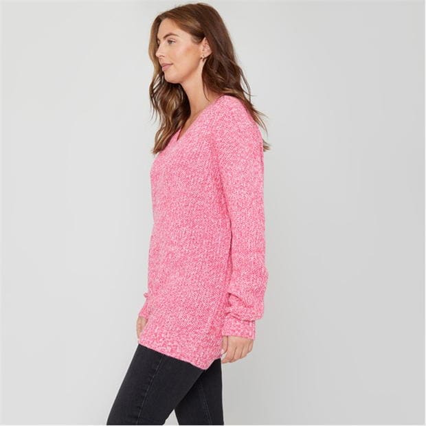 Be You You Cosy V Neck Stretch Jumper Ld00