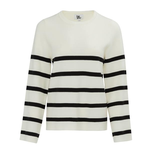 Be You You Stripe Maneca Lunga Jumper dama