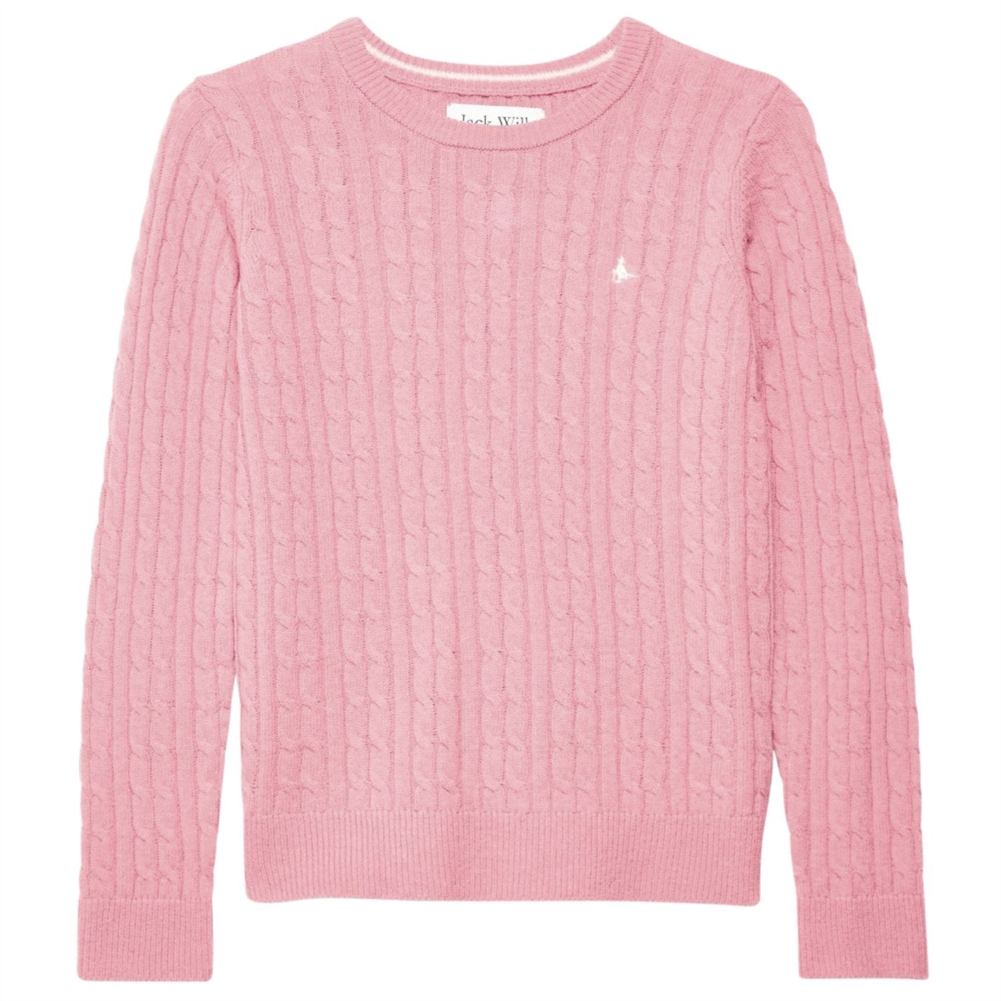 Jack Wills Tinsbury Merino Wool Blend Cable Knitted Jumper