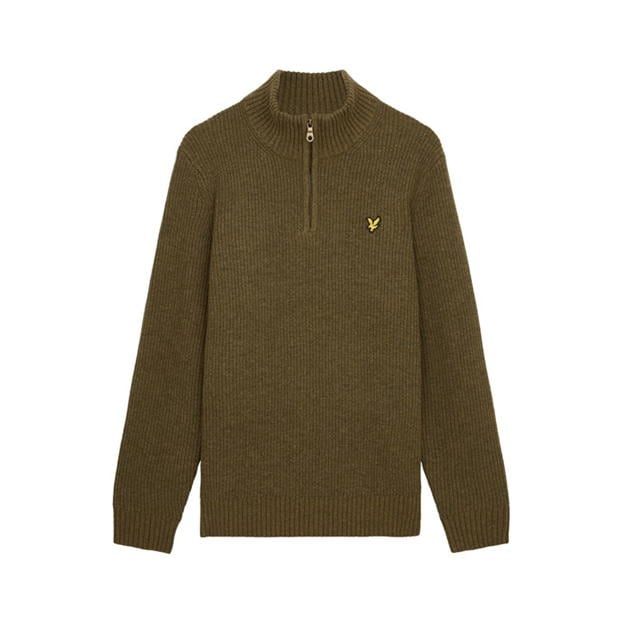 Lyle and Scott Ribbed Quarter Zip Jumper