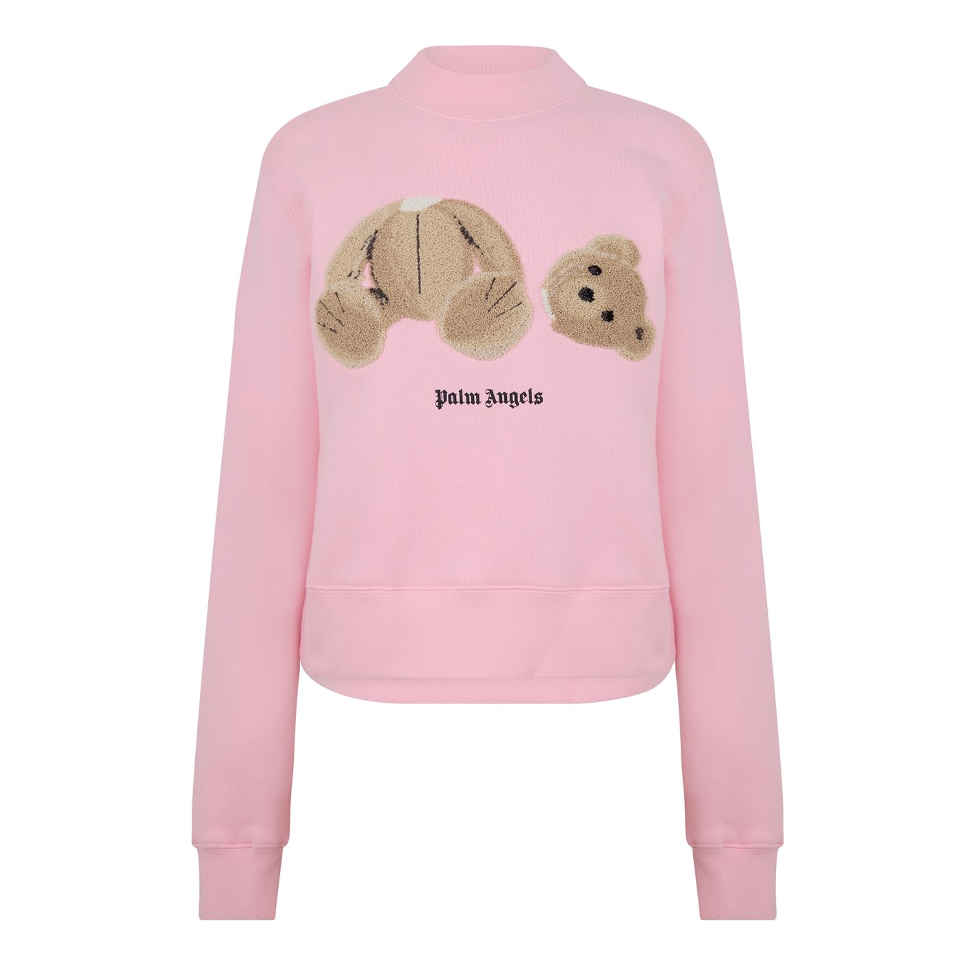 PALM ANGELS Bear Fitted Crew Neck Jumper