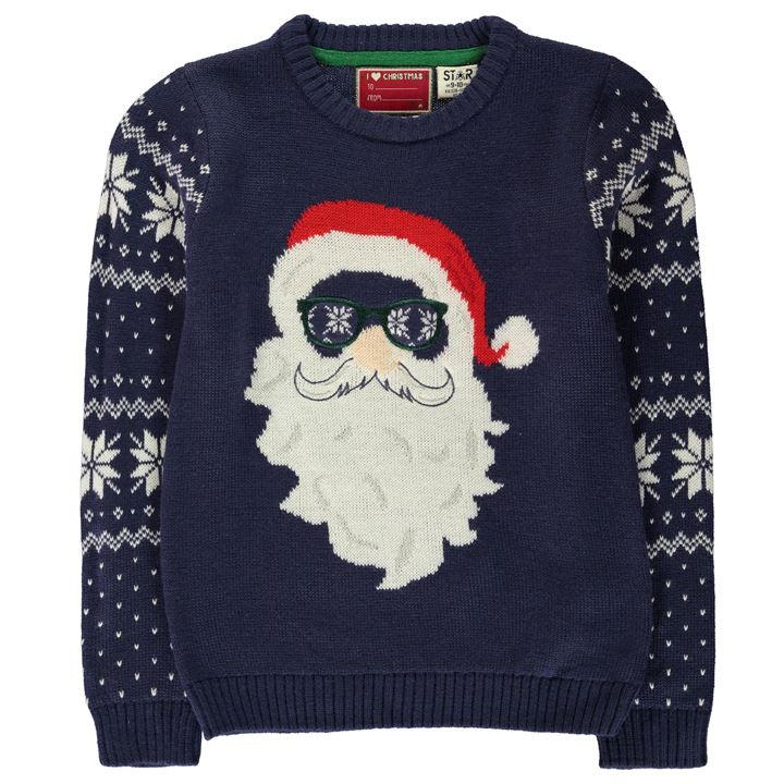 Star Christmas Knit Jumper copil baietel