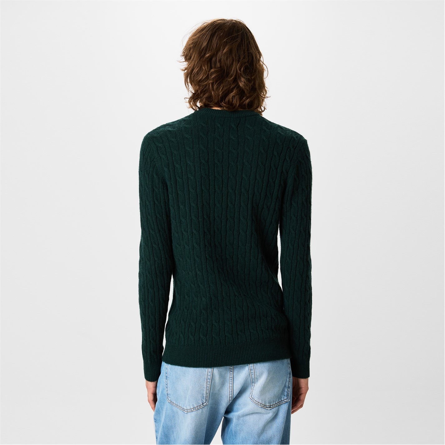 Jack Wills Marlow Merino Wool Blend Cable Knitted Jumper