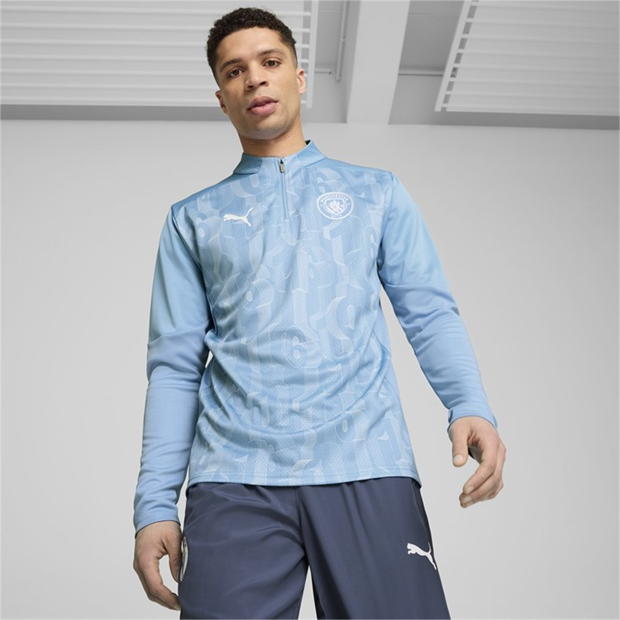 Puma Manchester City Prematch Quarter-Zip Top 2024 2025 adulti