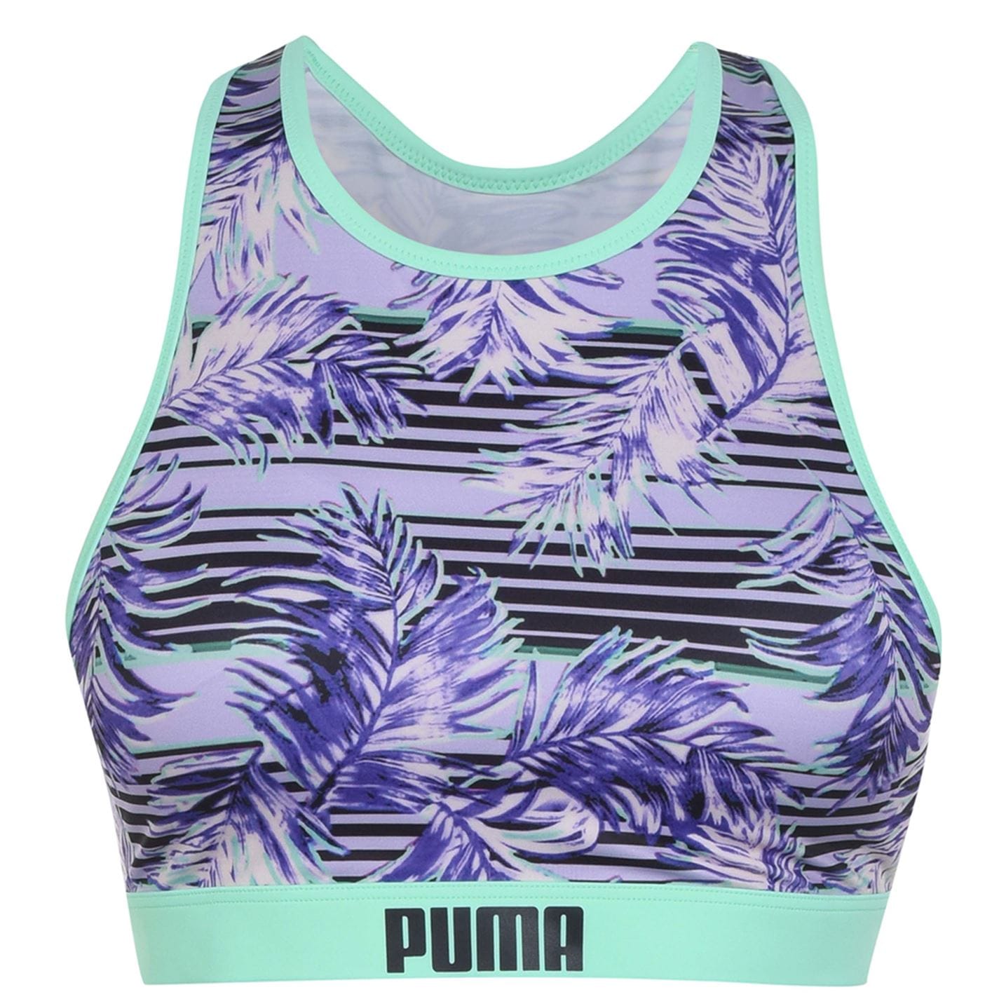 Puma Print Racerback Bikini Top