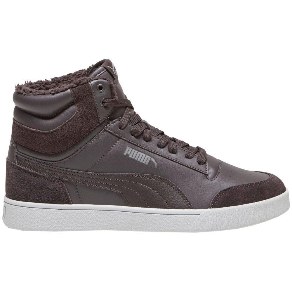 Pantof Puma Shuffle Mid Fur Flat men's gray 387609 03