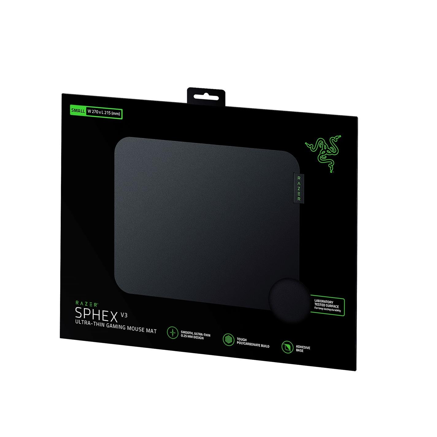 Razer Sphex V3 - Hard Gaming Mouse Mat - Small