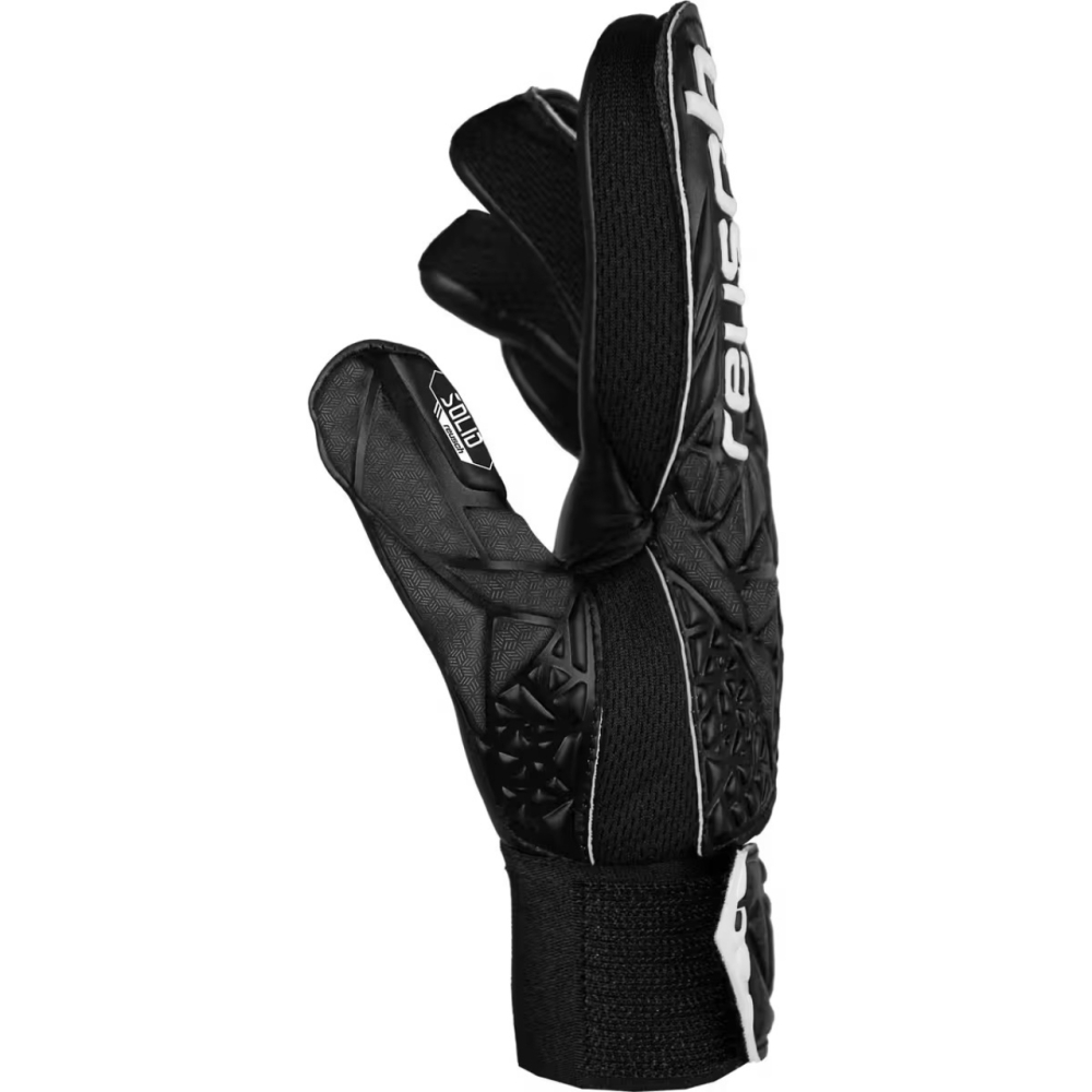 Reusch Attrakt Staster Solid Finger Support goalke manusi negre 5472511 7700 copil