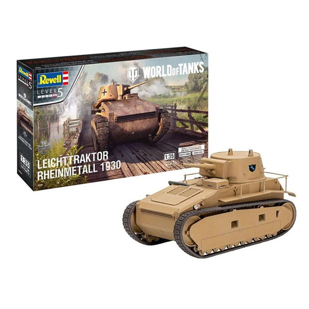 Revell Plastic Model Leichttraktor Rheinmetall 1930 World of Tanks 1:35