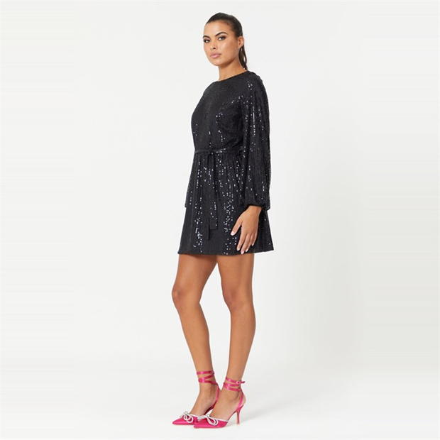 Rochie Be You Belted Sequin