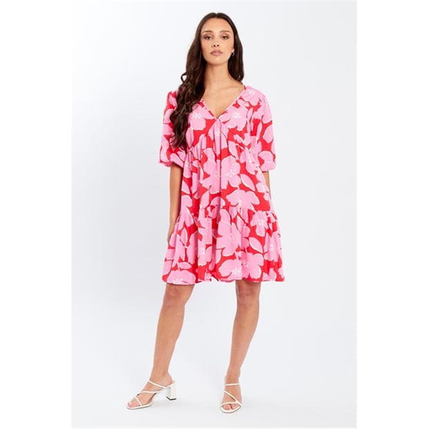 Rochie Be You V Neck Smock Mini