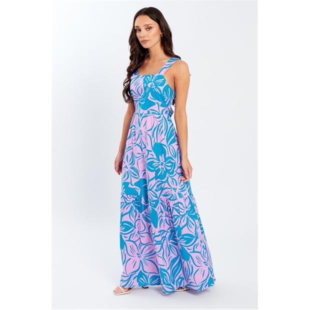 Rochie Be You Tie Back Maxi