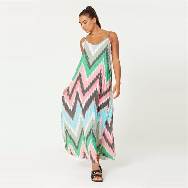 Rochie Be You Zag Print Maxi