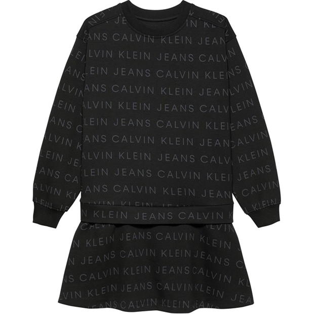 Blug Rochie Calvin Klein CKJ AOP Logo Jn44 Calvin Klein Jeans