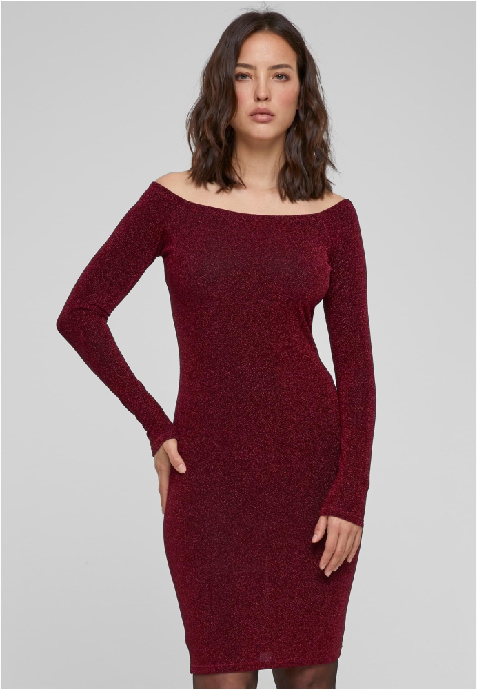 Rochie Off Shoulder Longsleeve Glitter dama Urban Classics