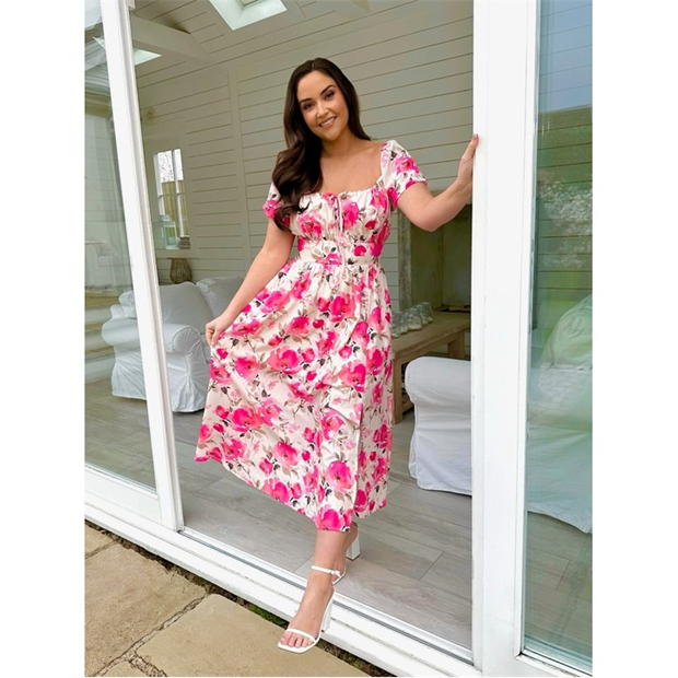 Rochie In The Style In The Style Pink Midi