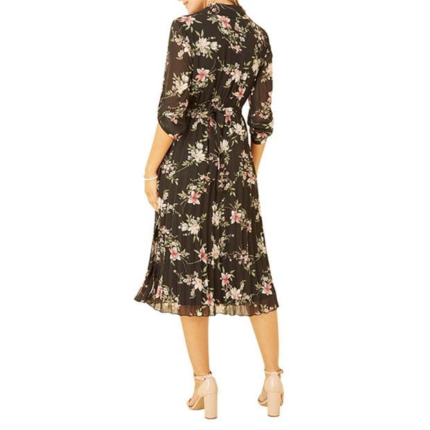 Rochie Mela London Mela London Black Floral Print Midi