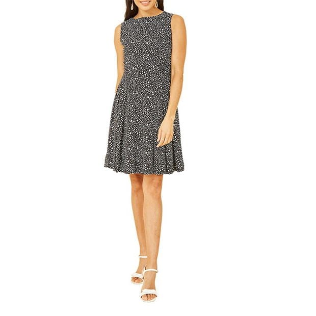 Rochie Mela London Mela London Black Spot Print Skater