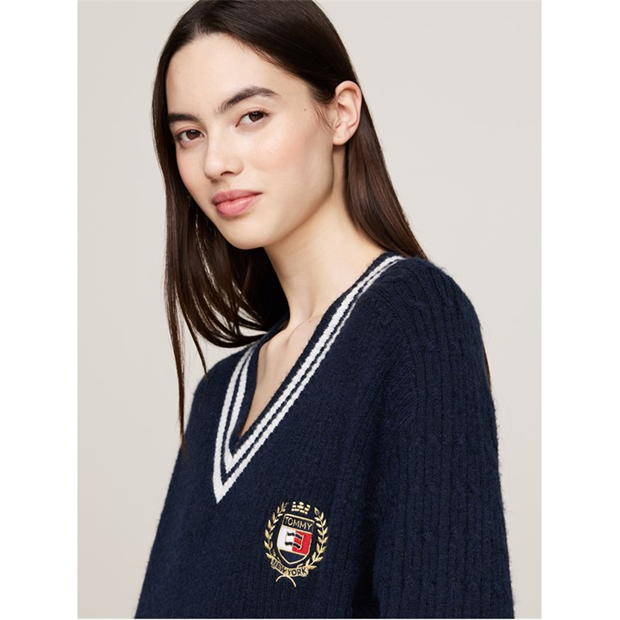 Blug Bluza trening Rochie Tommy TJW CREST Tommy Jeans