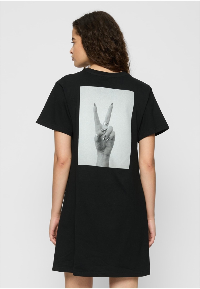 Tricou Rochie Peace Hand dama fetita Miss Tee