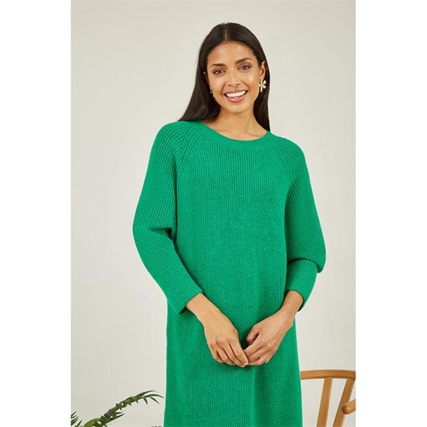 Rochie Yumi Yumi Green Knitted Midi