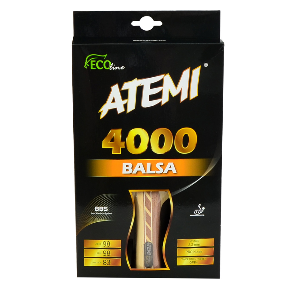 ROCKET FOR PING PONGA ATEMI 4000 BALSA anatomical