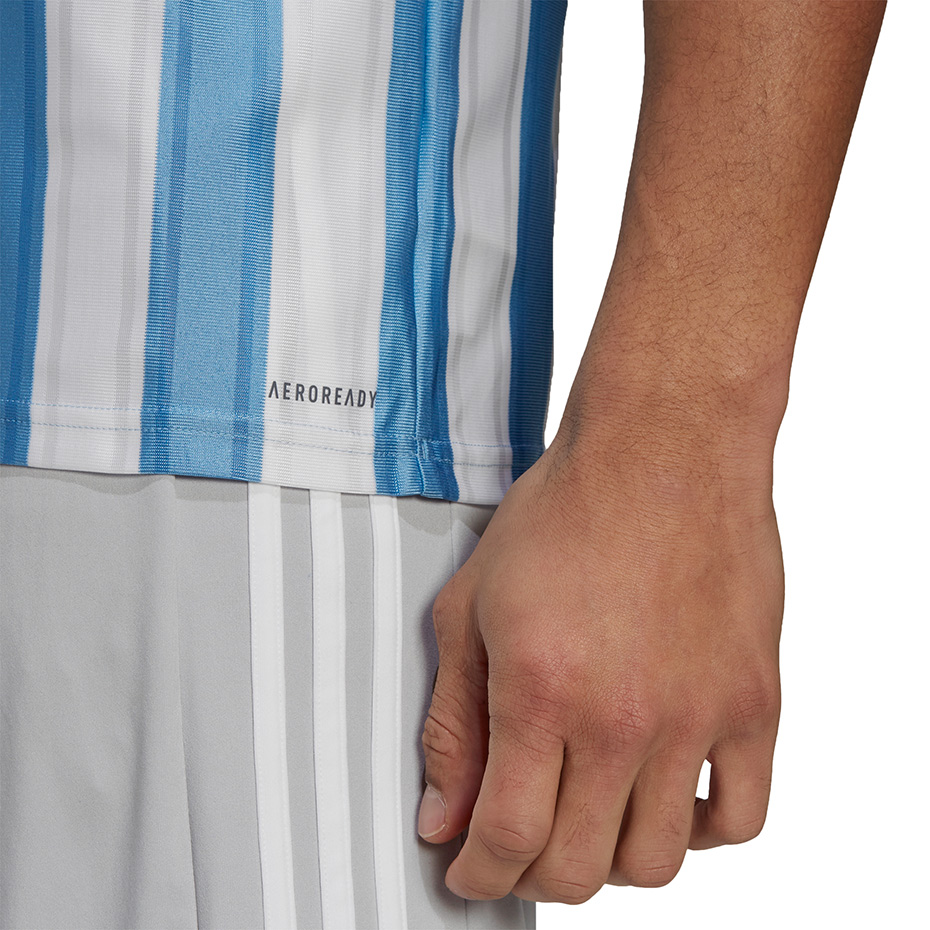 Men's Adidas Striped 21 Jersey blue-white GN5845